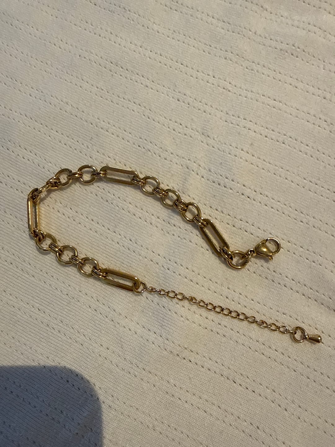 Customer photo review of Iris Chunky Gold Bracelet