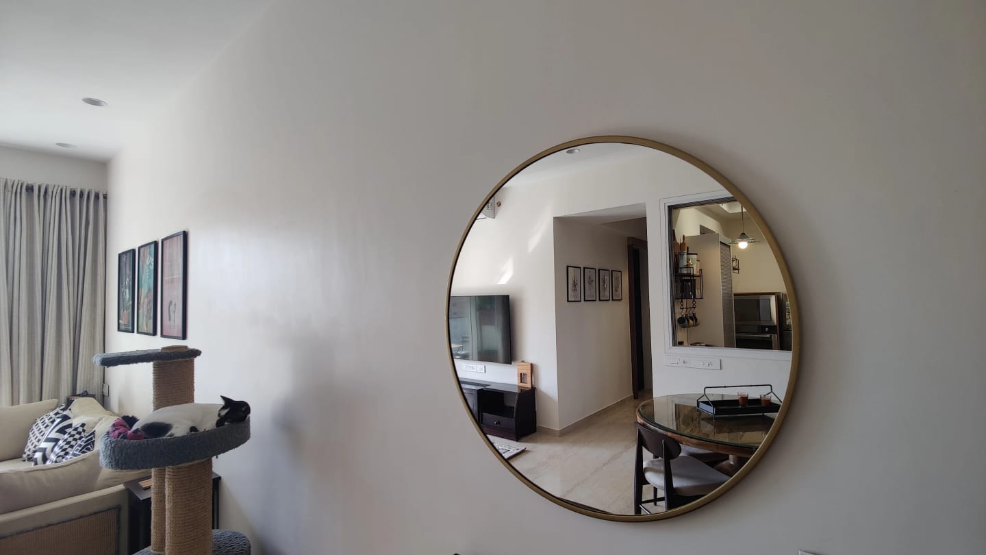 Customer photo review of Ribu Round Wall Mirror