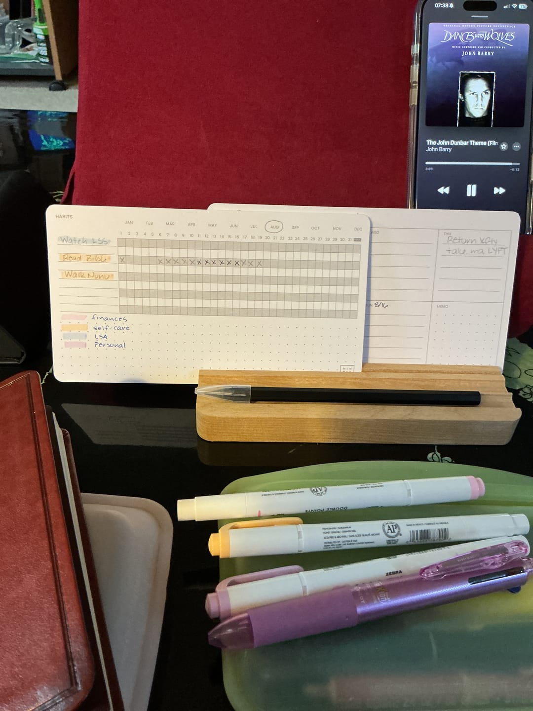 Customer photo review of Weeks & Habits Cards