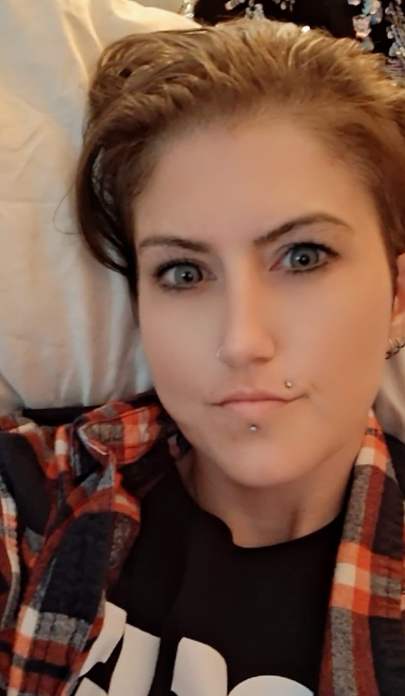 Customer photo review of Himalaya Blue Prescription Colored Contact Lenses