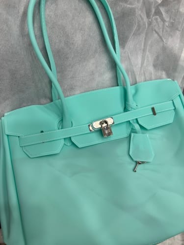 Customer photo review of Jello Tote Azur | Jello Firkin