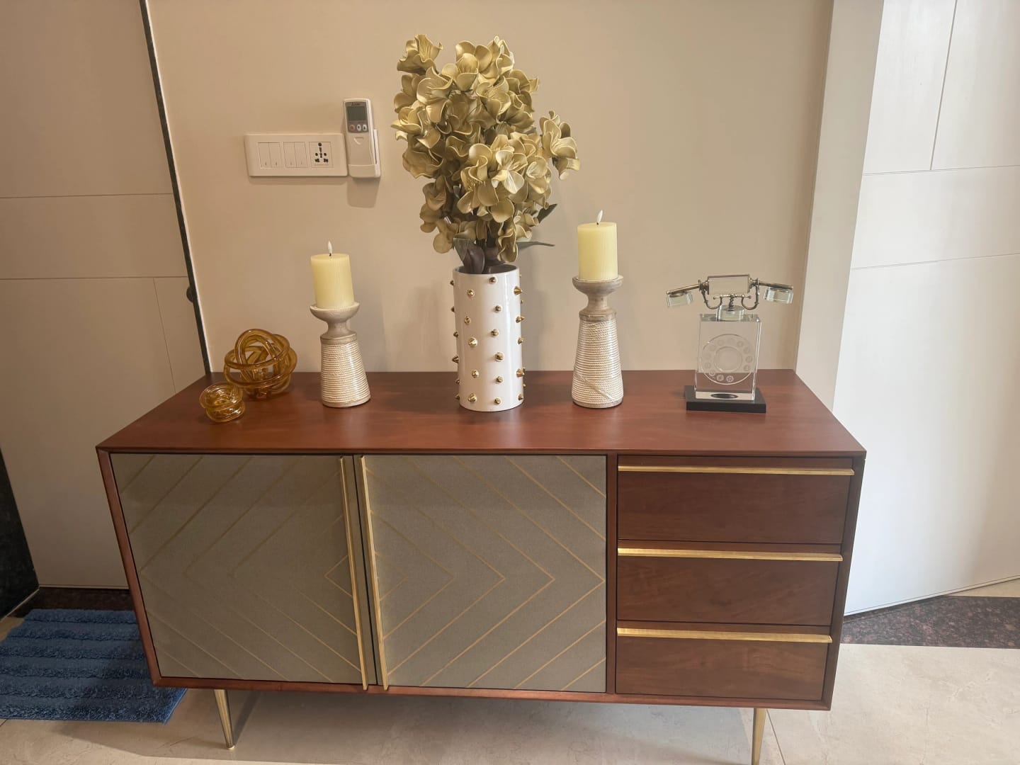 Customer photo review of Toshi Wood Sideboard Cabinet