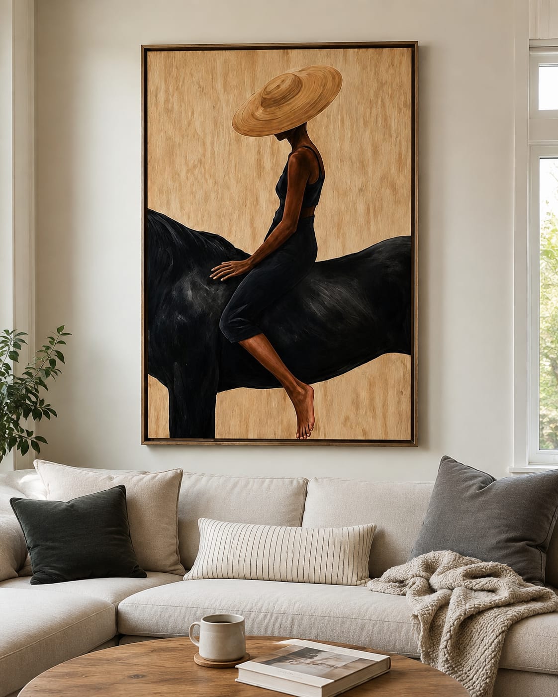 Customer photo review of Golden Shade-Black Horse Painting