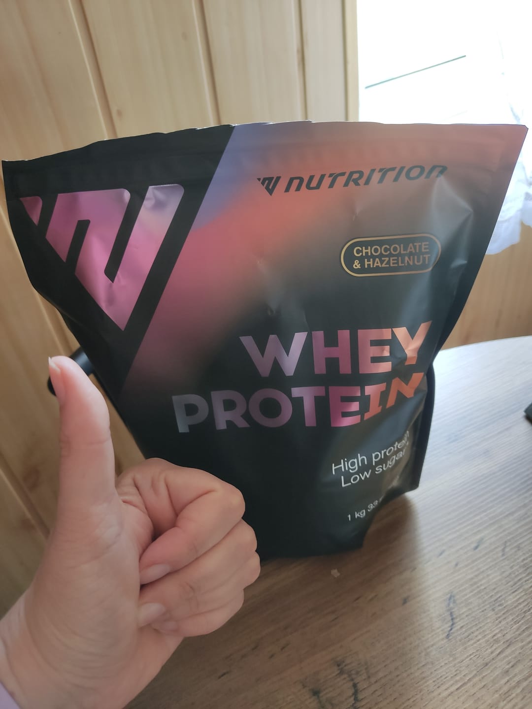 Customer photo review of Whey Protein pulveris (1 kg)