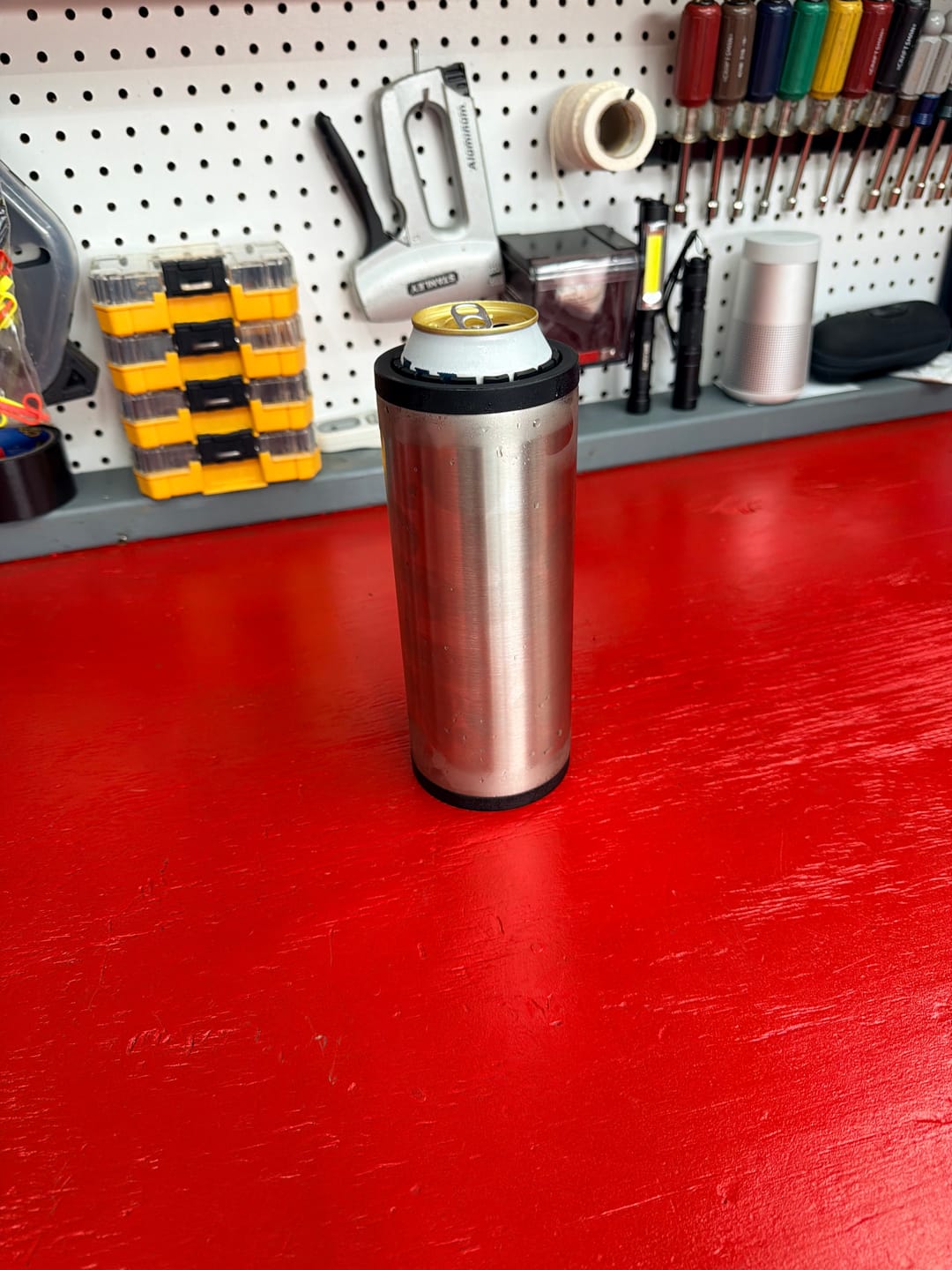 Customer photo review of Stainless Steel Double Tactical Reload Can Cooler