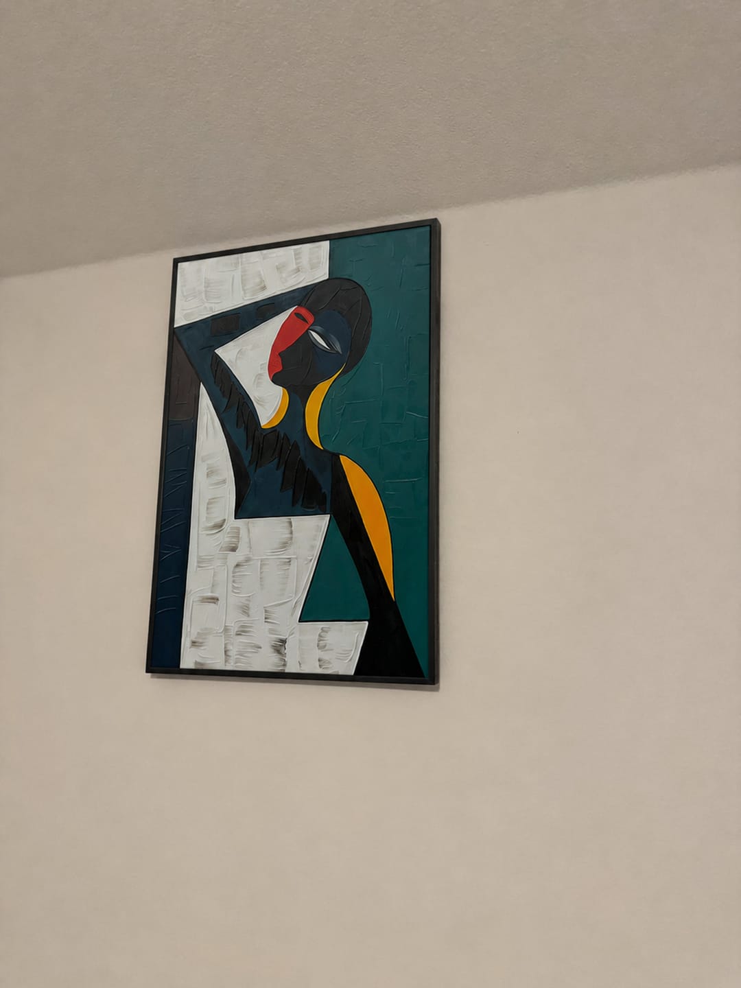 Customer photo review of Abstract Portrait Textured Wall Art # LA002