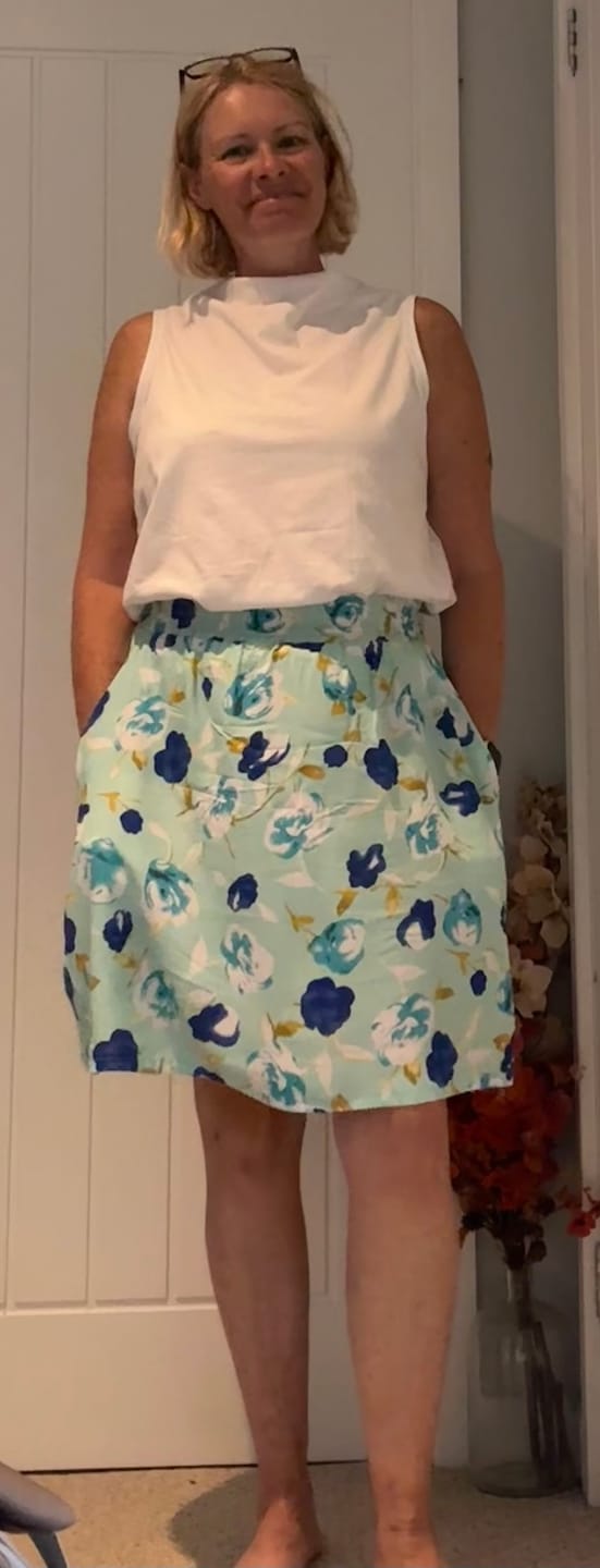 Customer photo review of Country Roses Viscose Challis Fabric