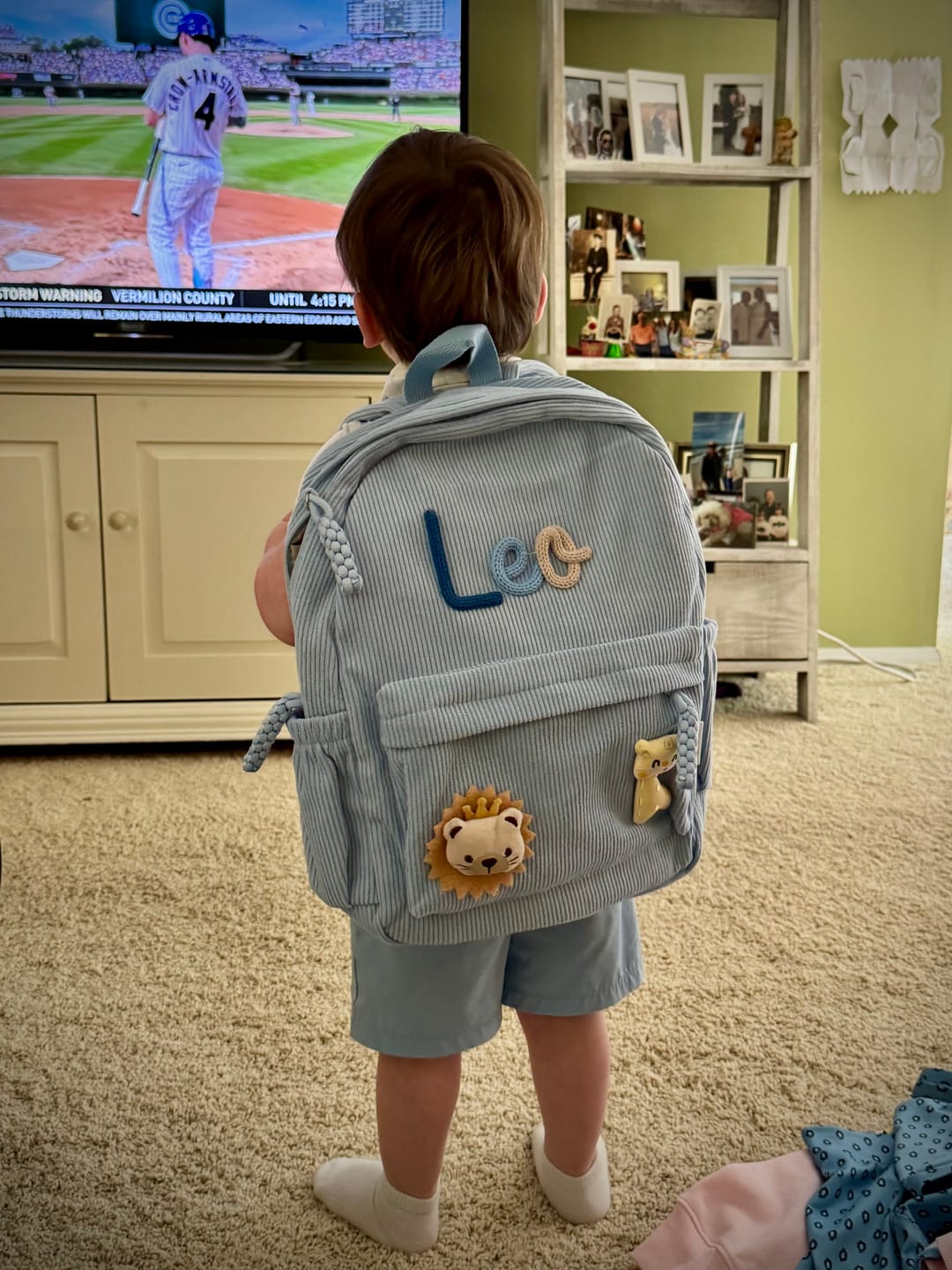 Customer photo review of K&C - Personalized Knitted Backpack