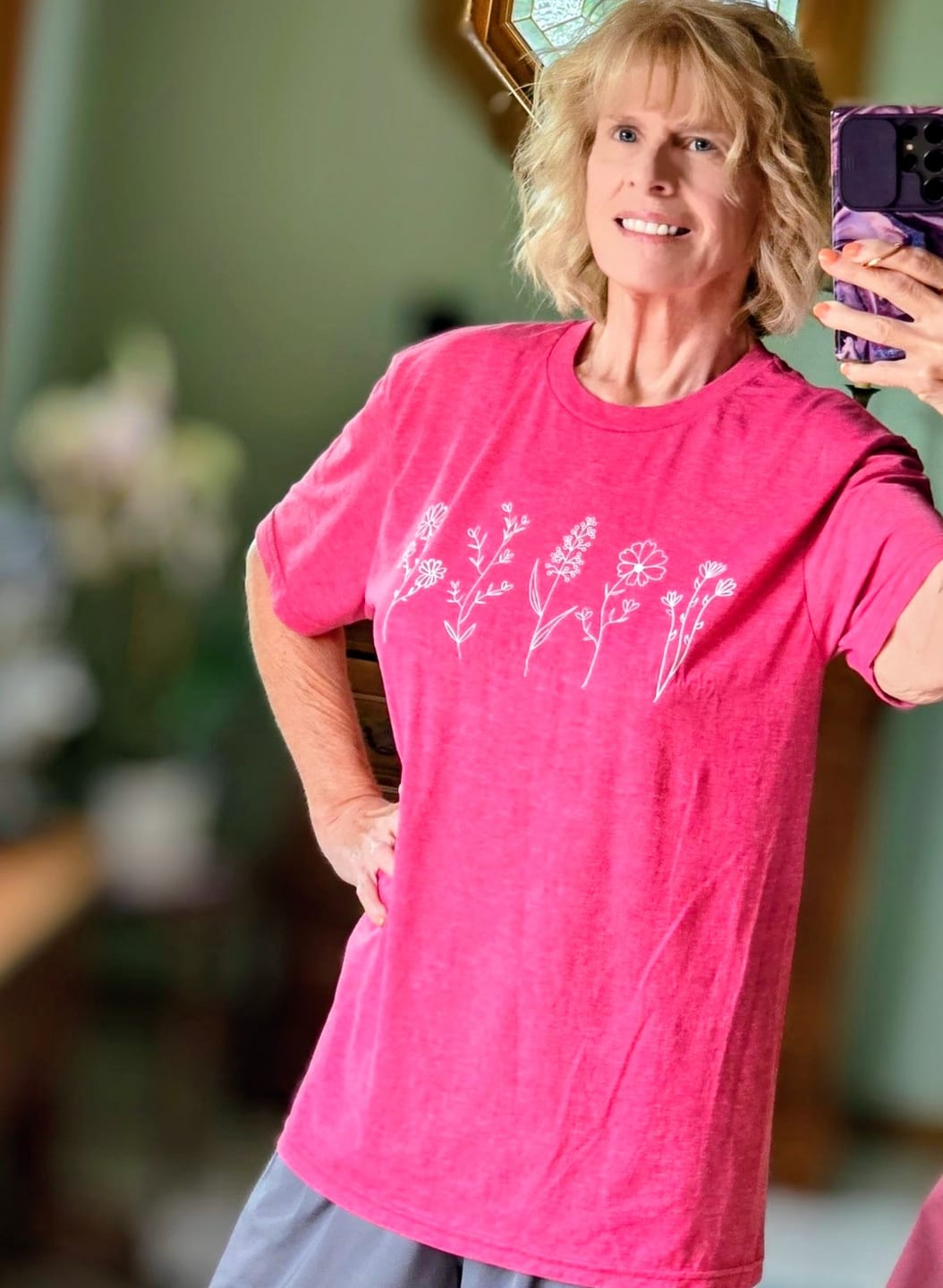Customer photo review of Blossom Sketches T-Shirt