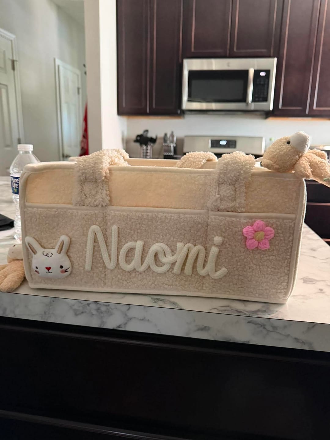 Customer photo review of K&C - Personalized Baby Storage Basket