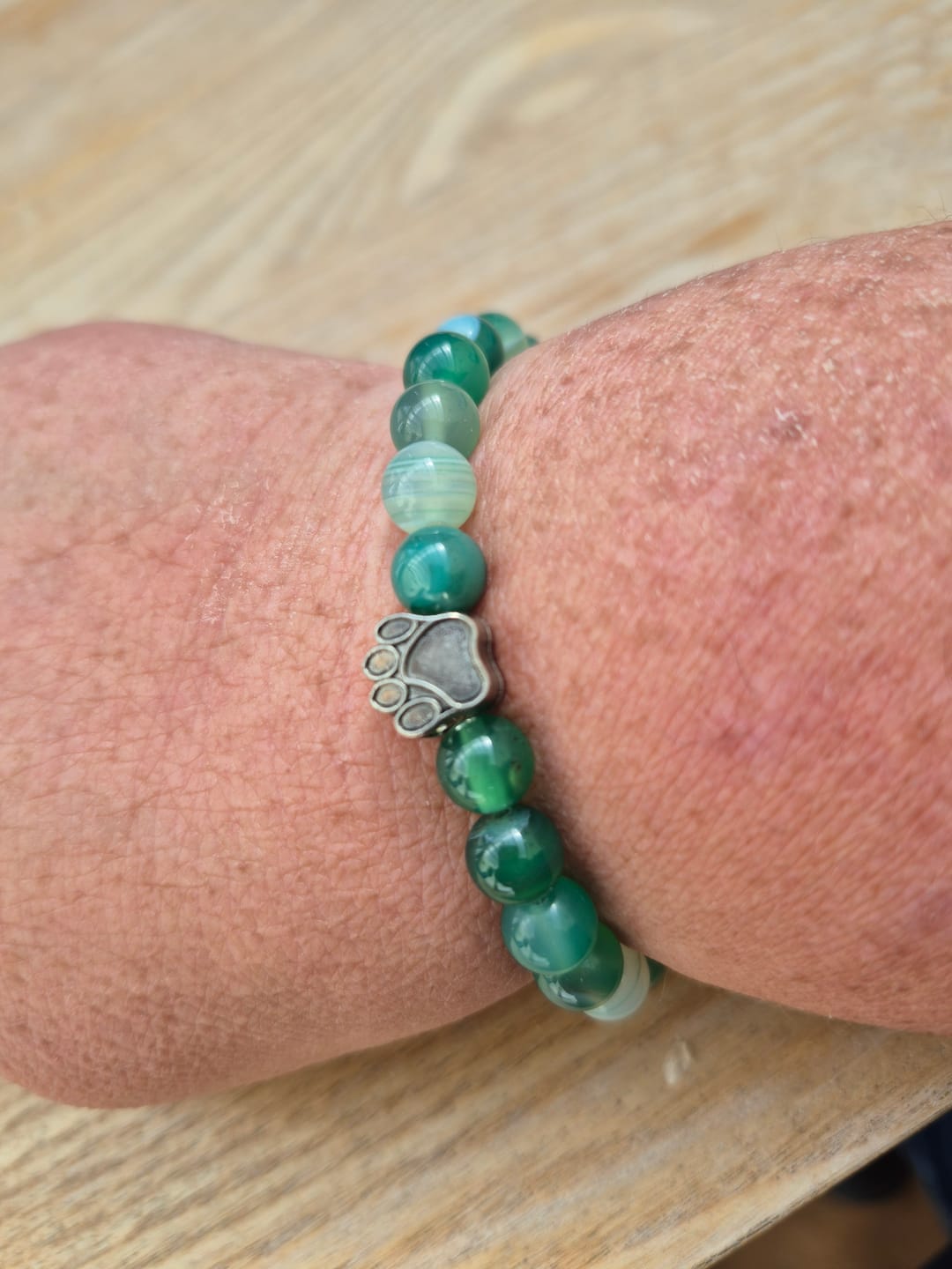 Customer photo review of Olivenorma Stray Dog Paw Protection Bracelet with Card