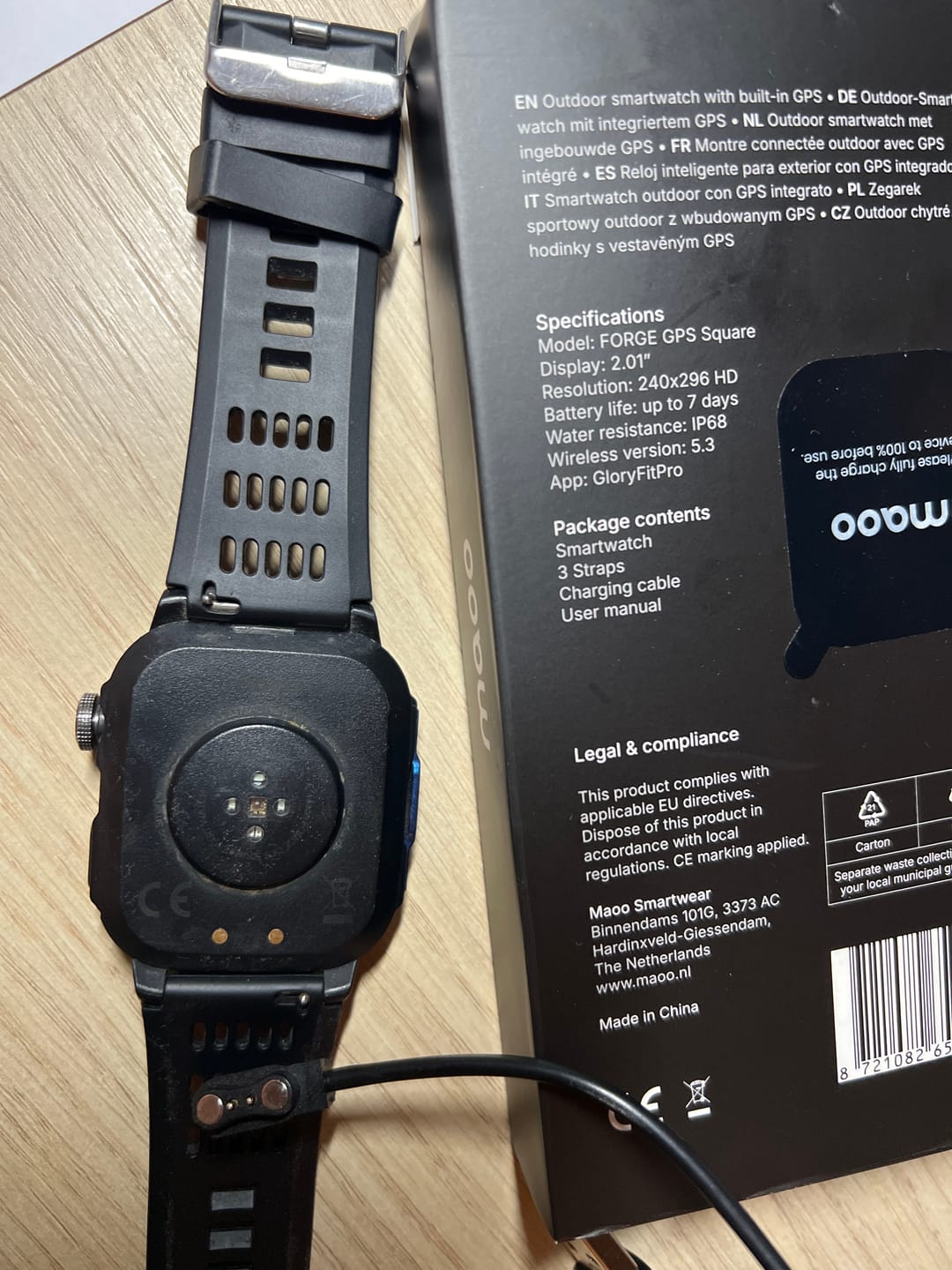 Customer photo review of Maoo Magnetische 2-pins USB Oplaadkabel