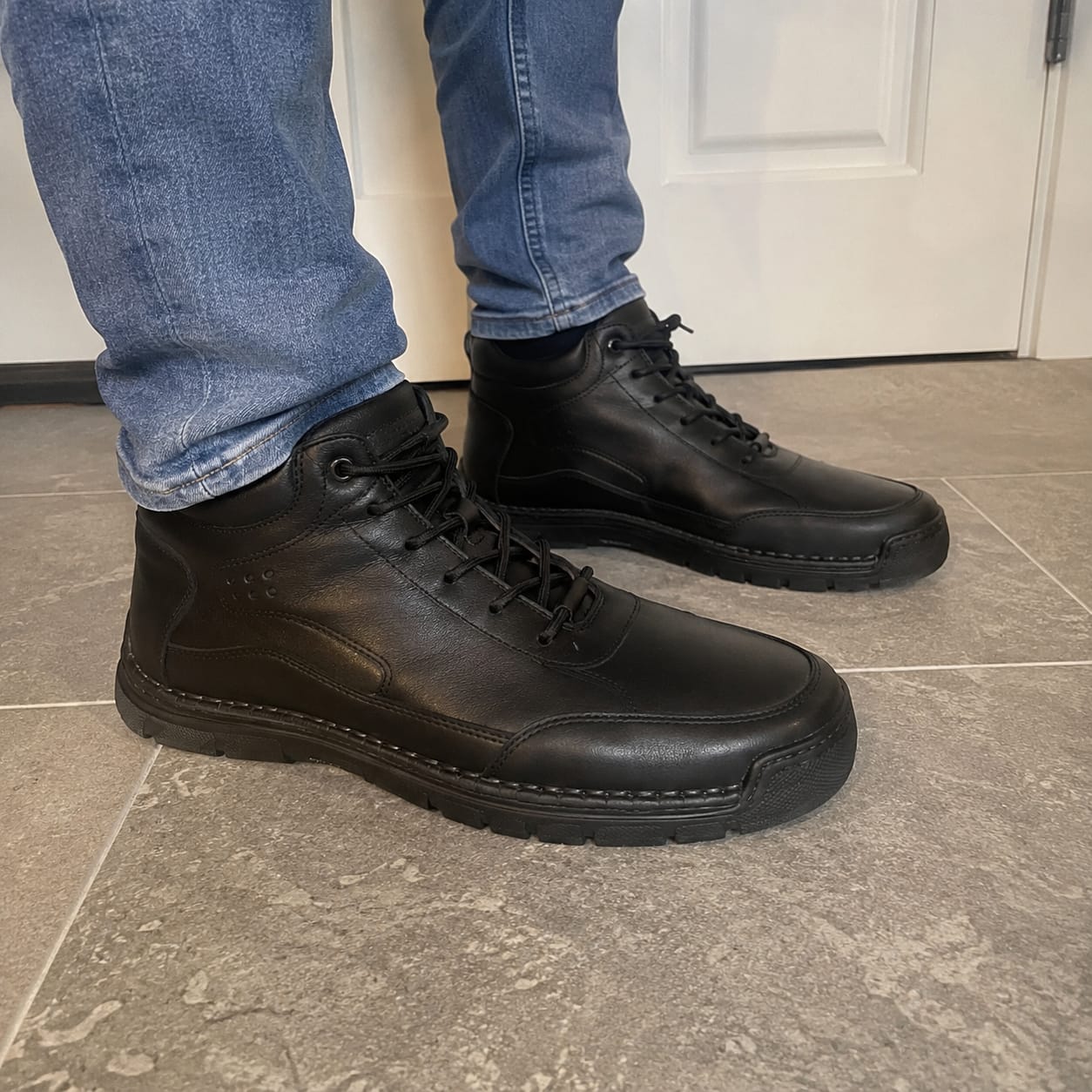 Customer photo review of Orthopedische premium leren laarzen