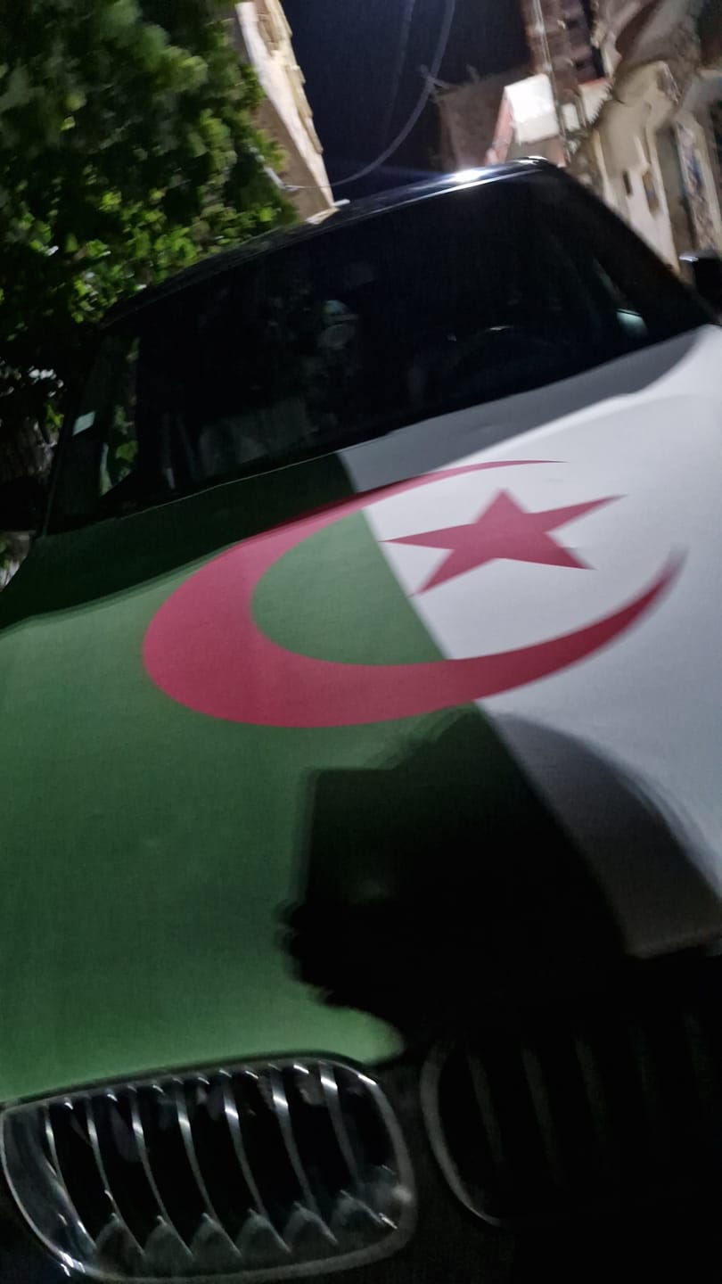 Customer photo review of Drapeau Capot Tissus Elastique (Compatible toute les voitures)