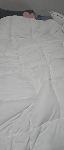 Customer photo review of Hotel Style Comforter – Lightweight Fluffy Winter Quilt