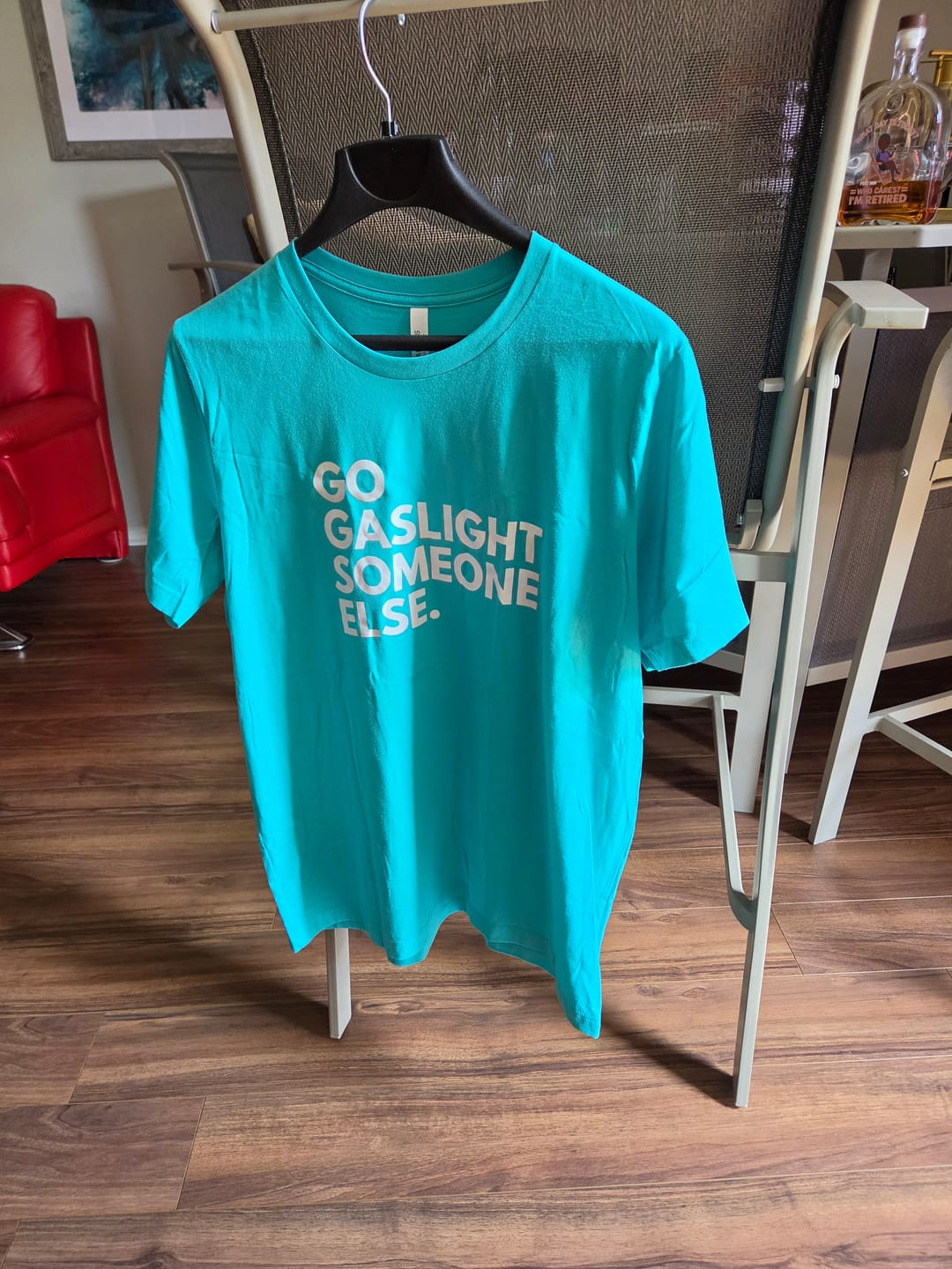 Customer photo review of Gaslight Unisex T-Shirt