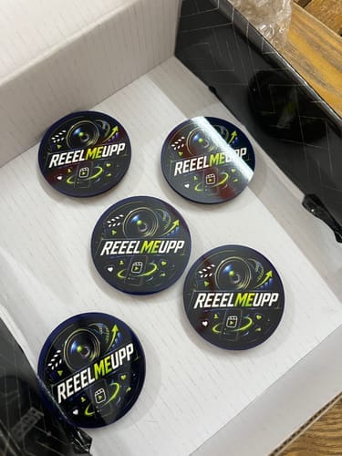 Customer photo review of Customized Magnetic Badge | Wear Your Brand