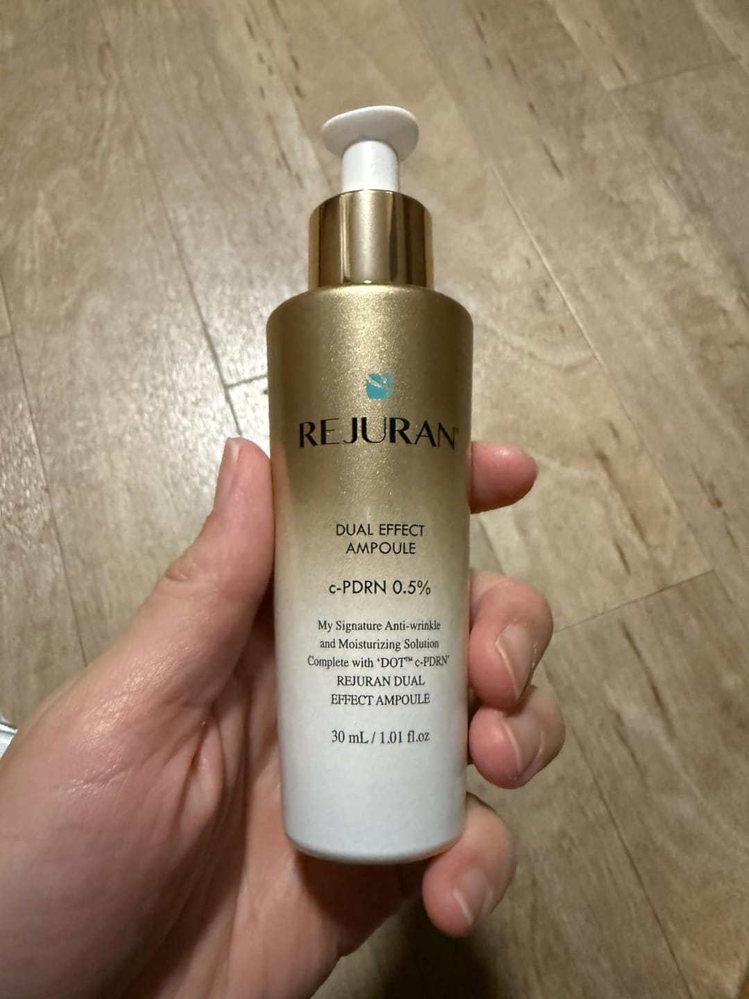 Customer photo review of Rejuran Dual Effect Ampoule