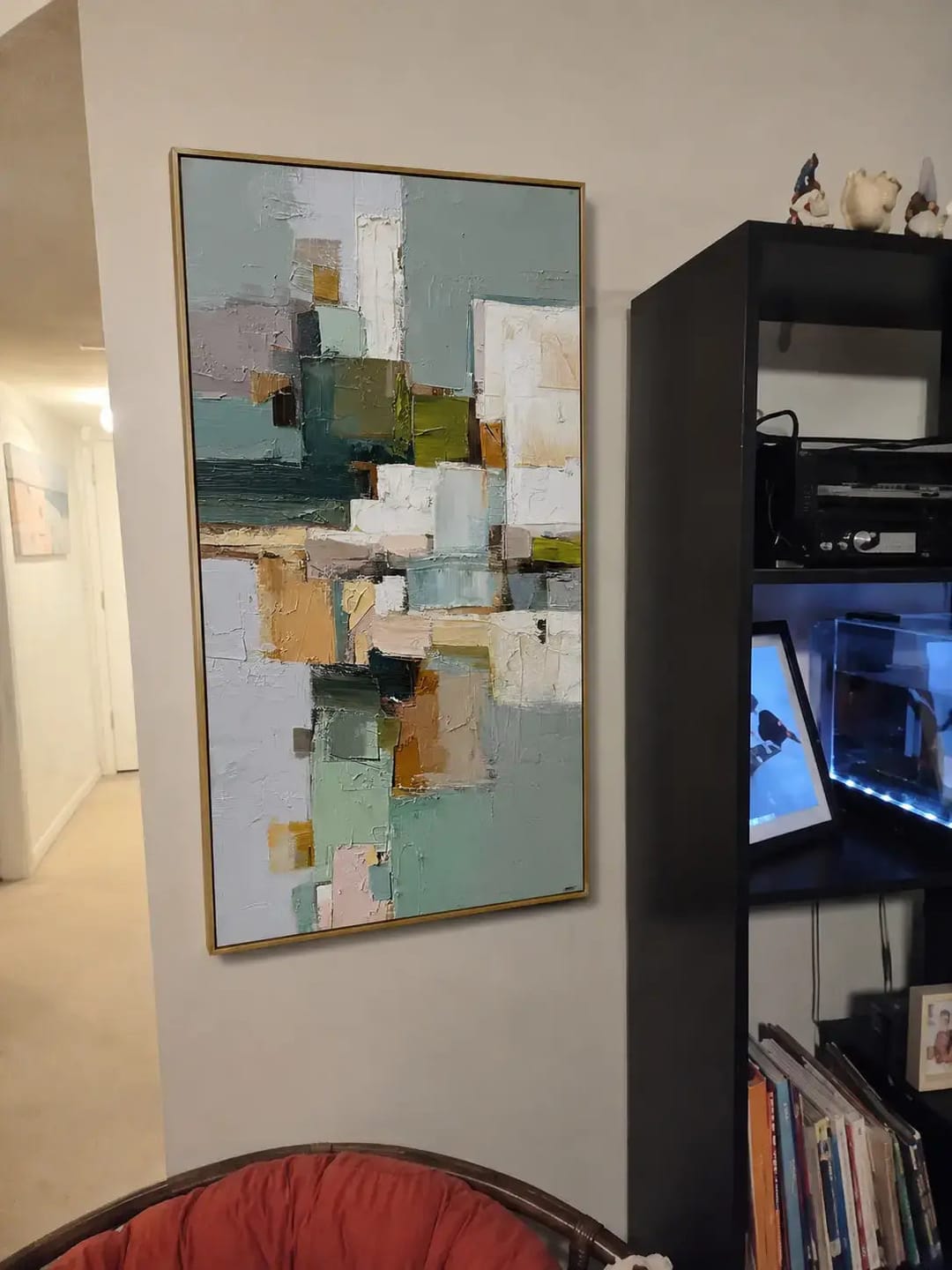 Customer photo review of Color Block Shapes Abstract Wall Art