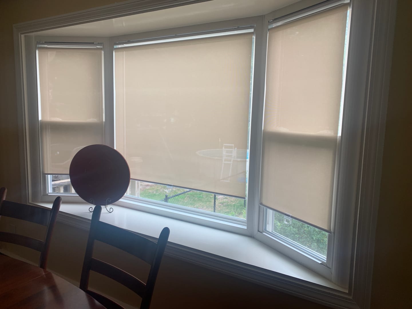 Customer photo review of 5% Openness Light Filtering Roller Shades