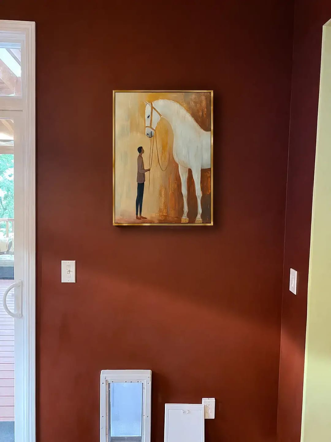 Customer photo review of Minimalist Man with White Horse