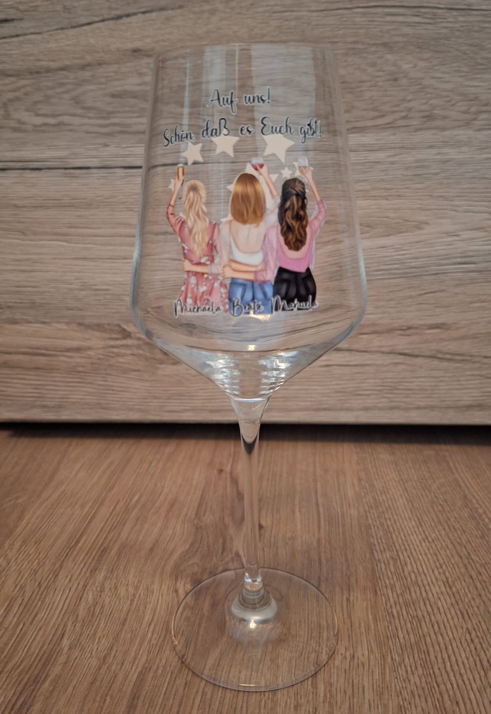 Customer photo review of 2-3 Beste Freundinnen Weinglas