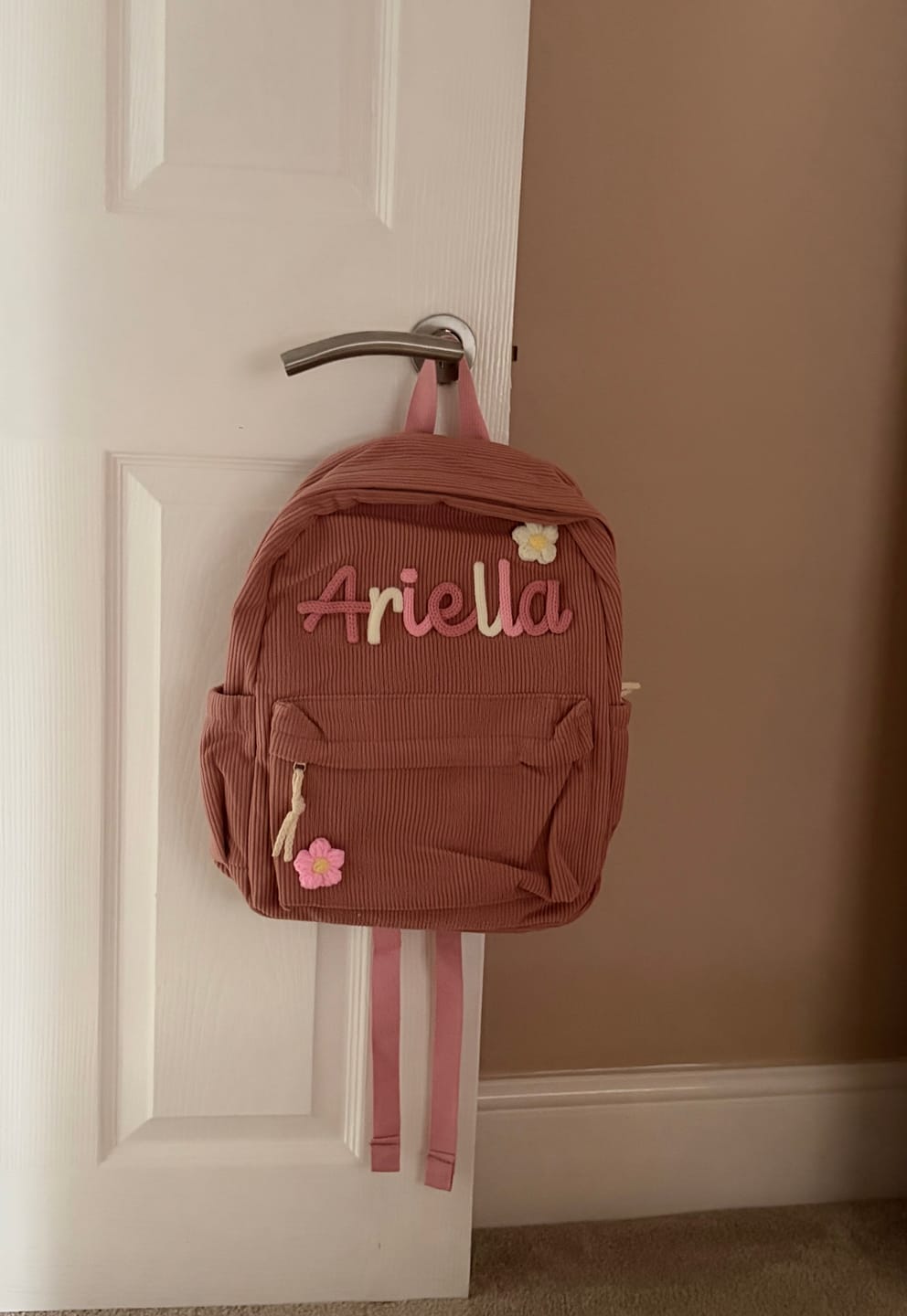 Customer photo review of K&C - Personalized Knitted Backpack