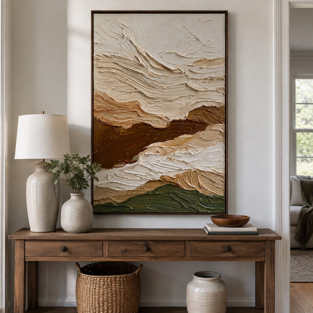 Customer photo review of Canyon Drift-Textured Landscape Painting