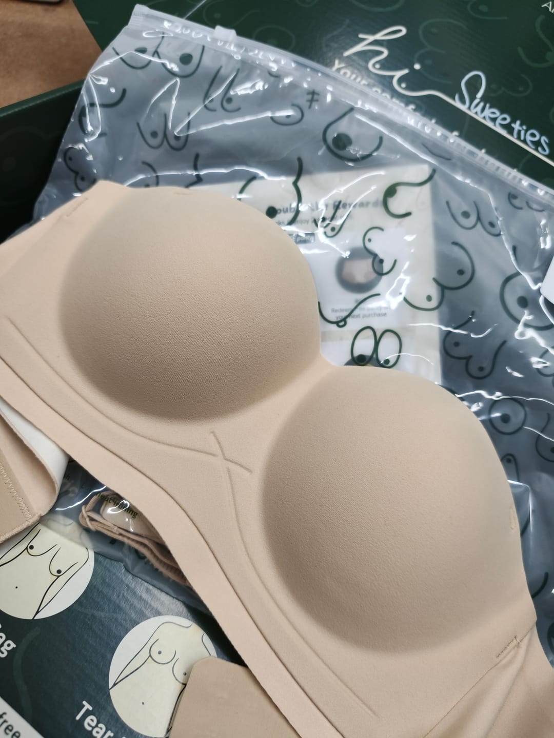Customer photo review of Daily Softie Multi-way Seamless Bra In Soft Skin