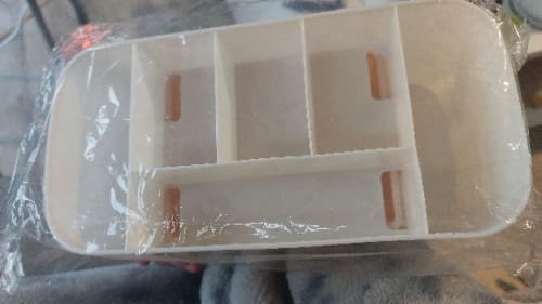Customer photo review of Makeup Organizer with Drawer – Acrylic Brush and Lipstick Holder