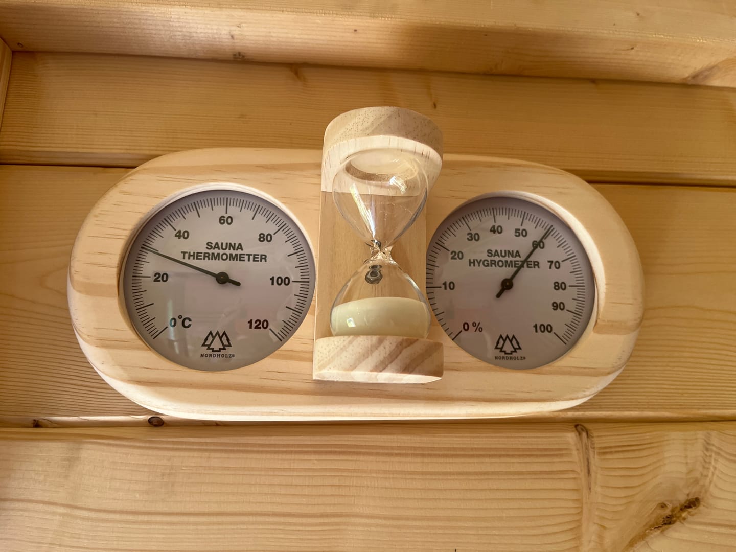 Customer photo review of Sauna Thermo-Hygrometer mit Sanduhr 3in1