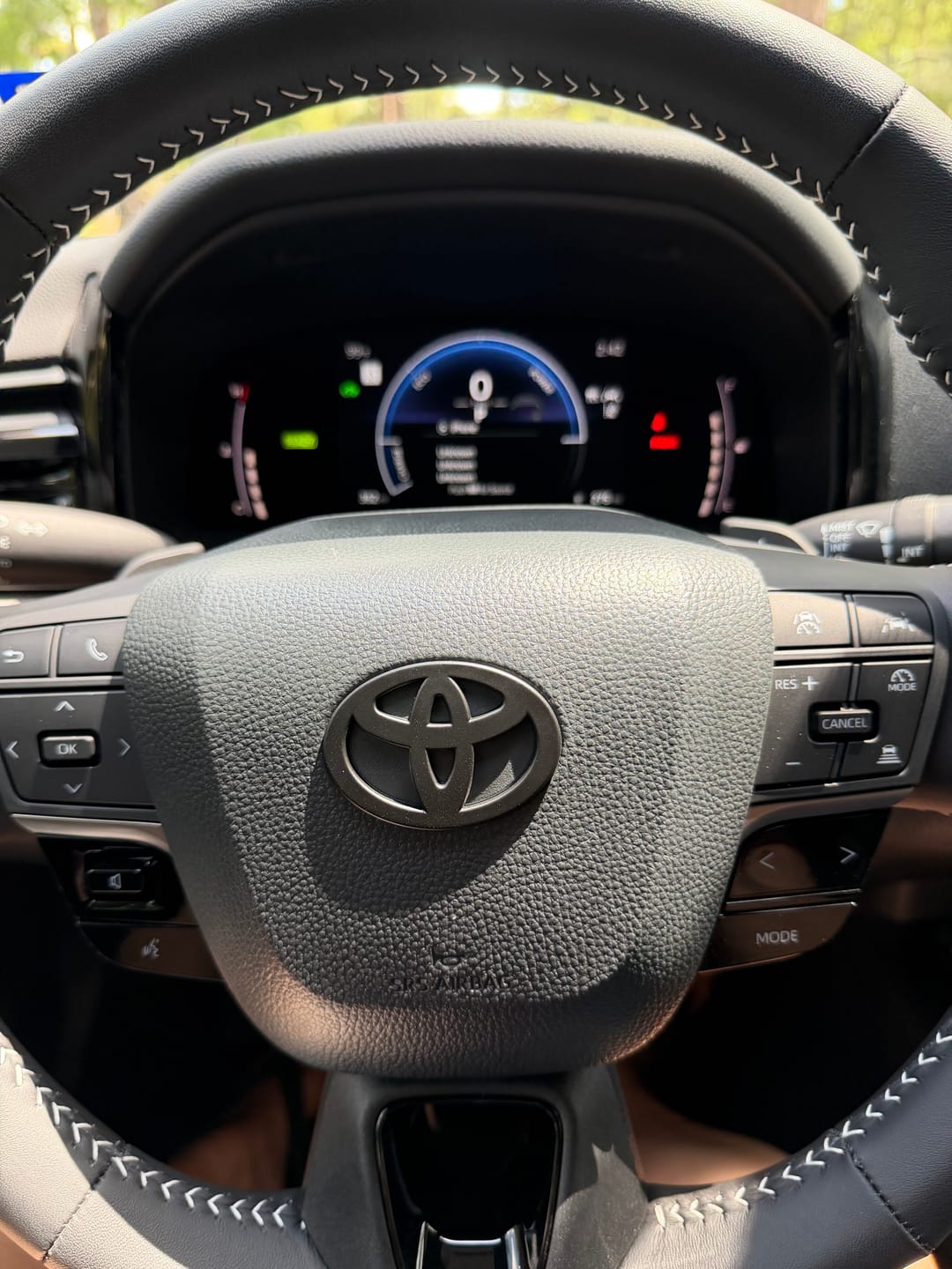 Customer photo review of NEW Black Matte Steering Wheel Emblem Fits NEW Models 2024-2026 Tacoma, 4Runner & Camry
