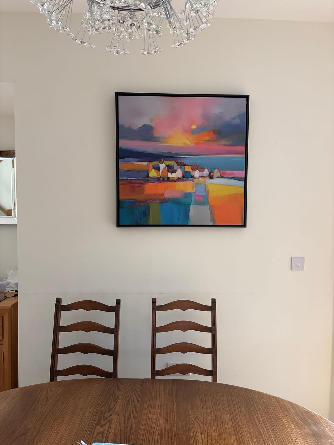 Customer photo review of By The Sea Square Canvas Print