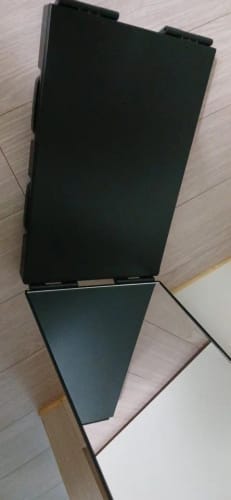Customer photo review of Trifold Makeup Mirror – 360° Adjustable Travel Vanity Mirror