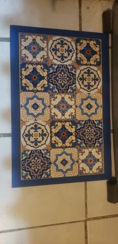 Customer photo review of Kitchen Floor Mat – Waterproof Anti-Slip Diatomite Runner