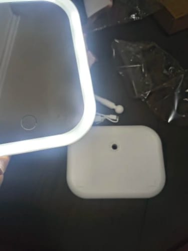 Customer photo review of LED Vanity Mirror – Touch Control Desktop Dressing Mirror