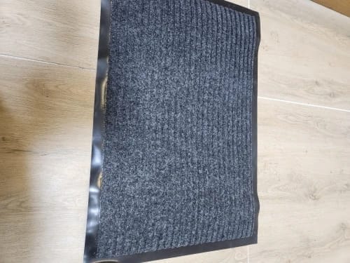 Customer photo review of Natural Rubber Welcome Mat - Odorless Anti-Slip Mat