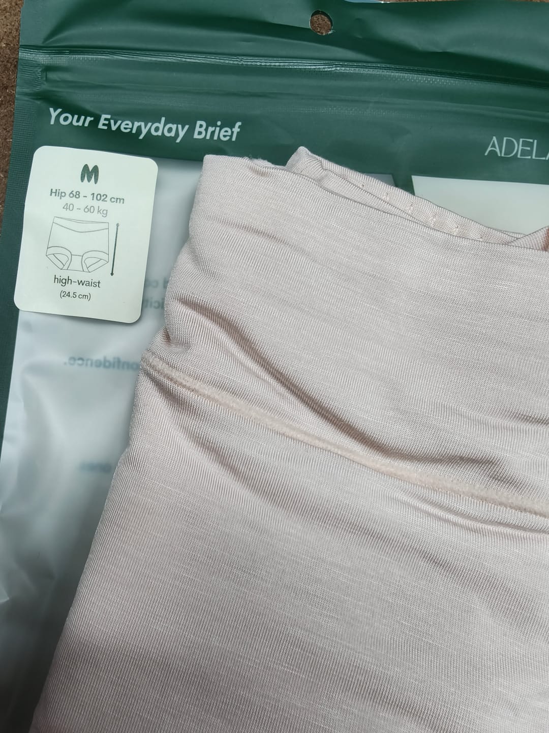 Customer photo review of Soft Cotton 60S Modal Antibacterial Panty In Natural