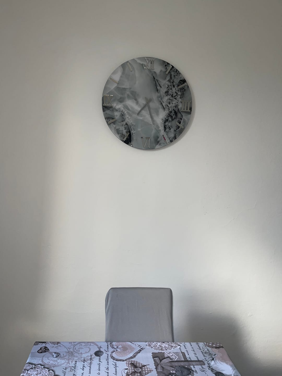 Customer photo review of Orologio da parete effetto marmo Grace design moderno