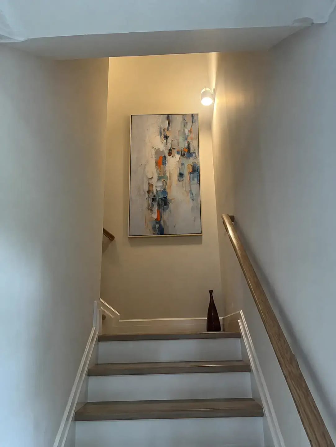 Customer photo review of Ochre Cloudscape Abstract Wall Art
