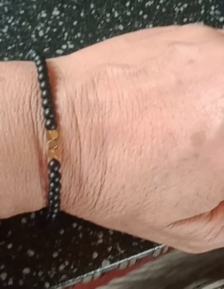 Customer photo review of Obsidian Armband
