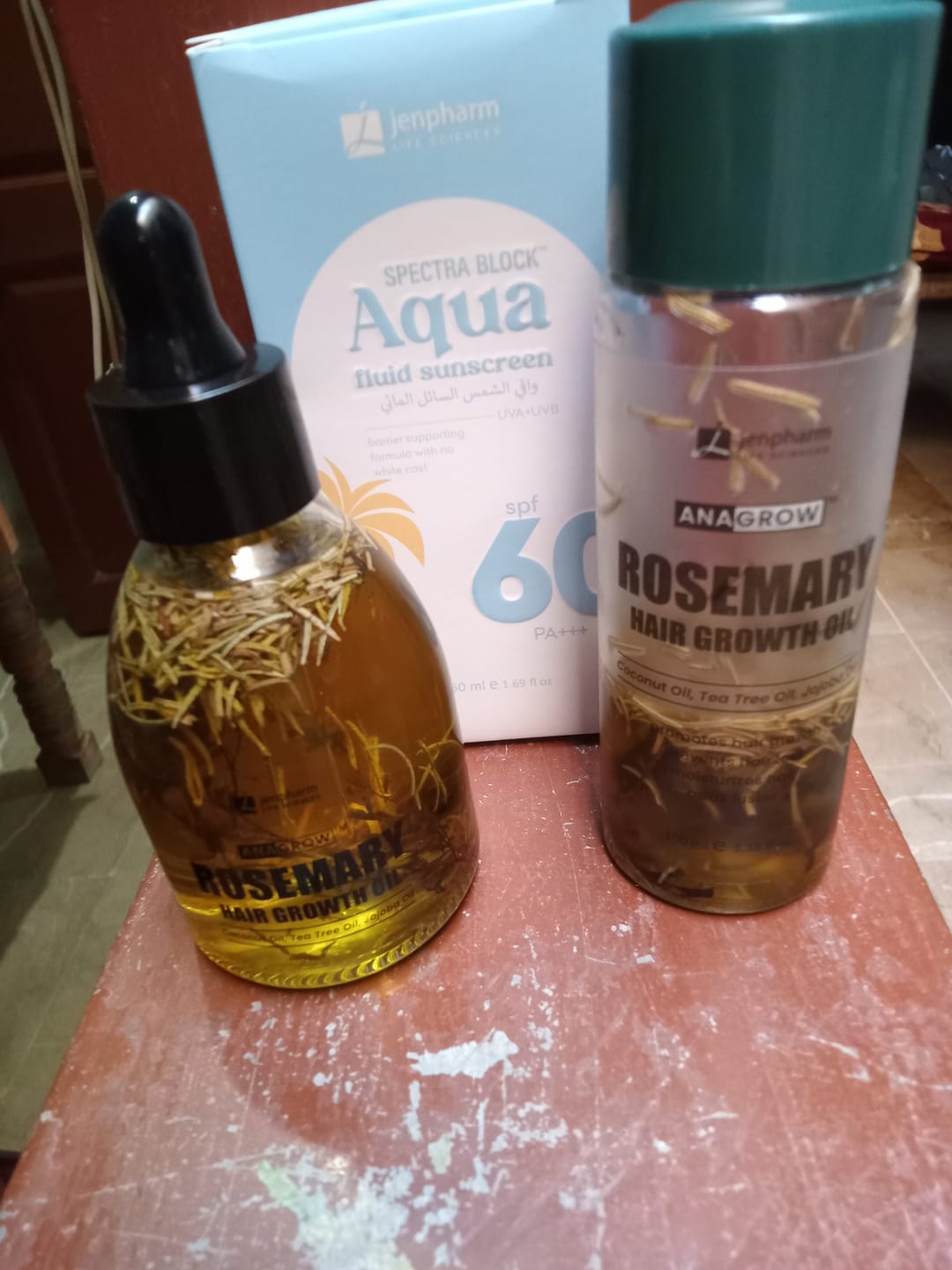 Customer photo review of Anagrow Rosemary Hair Oil