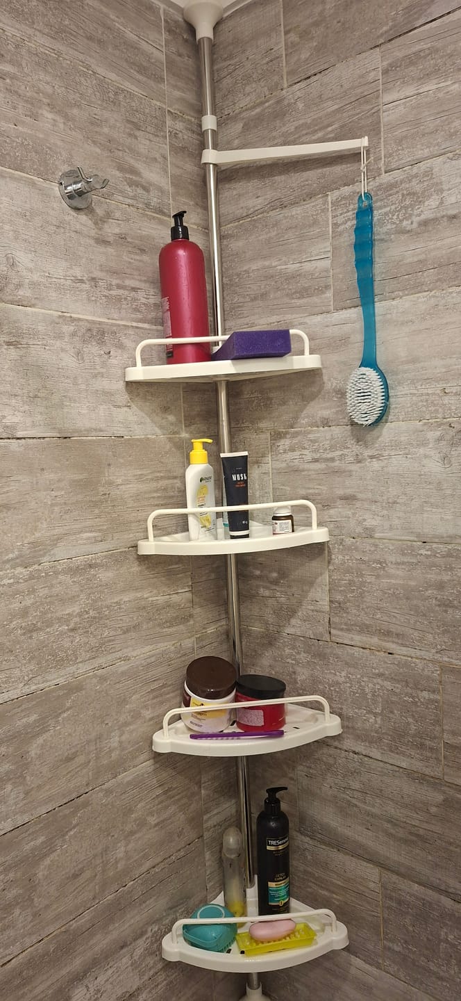 Customer photo review of Esquinero Organizador De Ducha Ajustable