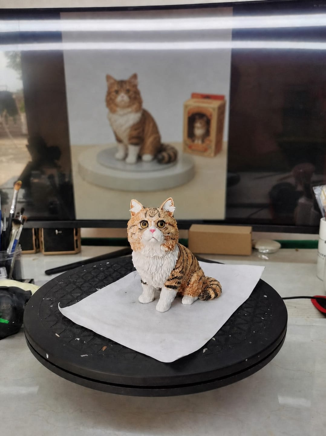 Customer photo review of Custom Handmade Polymer Clay Pet Figurine
