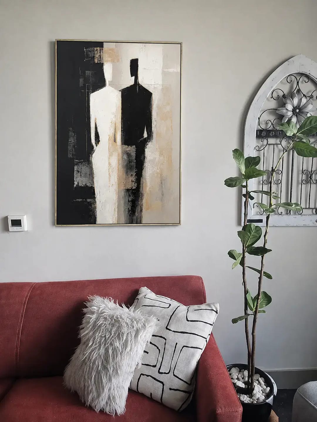 Customer photo review of Dual Presences Portrait Wall Art