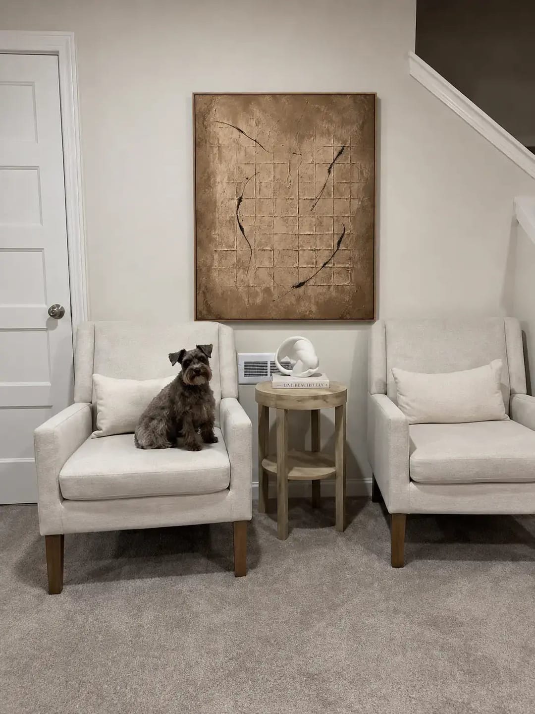 Customer photo review of Earthen Patina Gestural Abstract