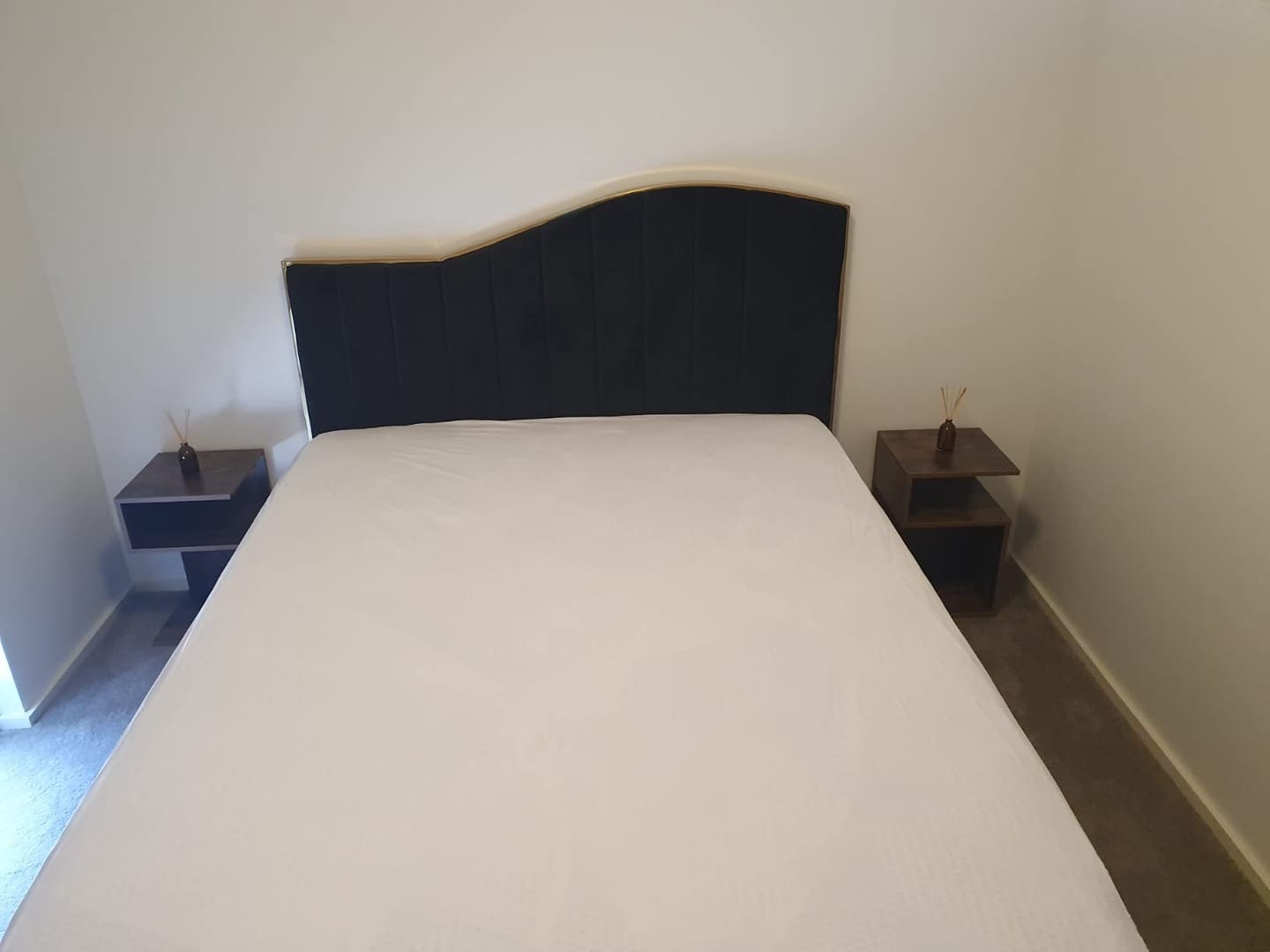 Customer photo review of S Shape Bedside Tables with Shelf