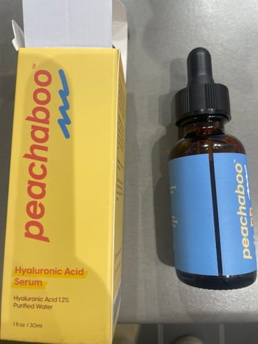 Customer photo review of Peachaboo Hyaluronic Acid Serum