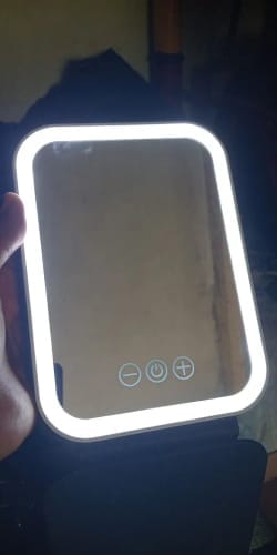 Customer photo review of LED Makeup Mirror – Dimmable Folding Vanity Mirror