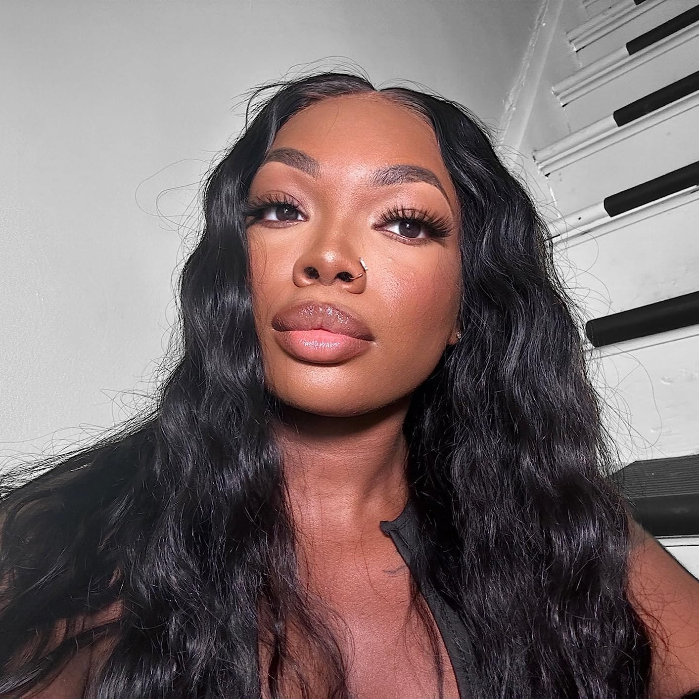 Customer photo review of Wavymy Burmese Curly Feather Crochet Hair Lightweight Miracle Knots Human Hair Extension